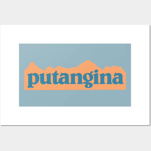 PUTANGINA TAGALOG FILIPINO STICKER HOODIE Wall Art by Aydapadi Studio